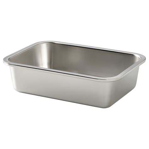 stainless steel bread box ikea|rectangular stainless steel container.